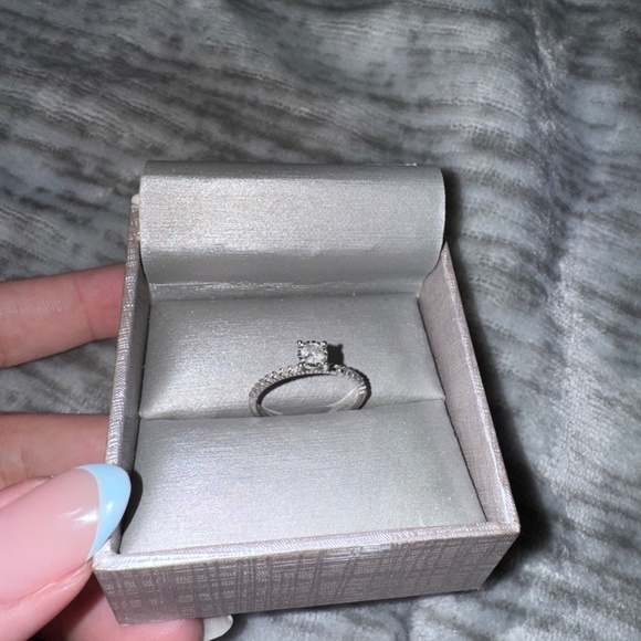 0.33 CT. T.W. Diamond Solitaire Engagement Ring in 10K White Gold - Picture 2 of 3